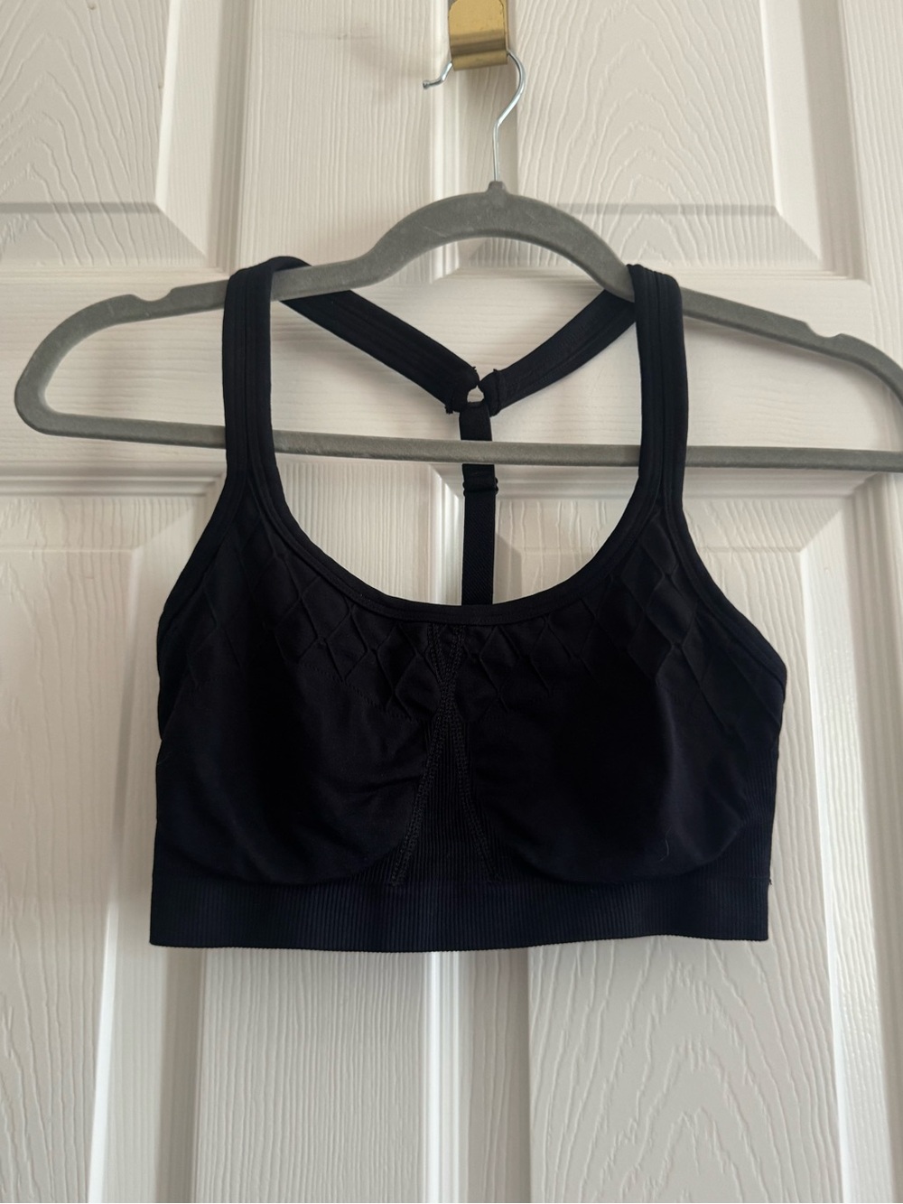 Athleta- Black Seamless T-Back Sports Bra - Women Intimates & Sleepwear